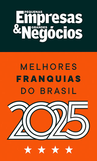 Selo Pequenas Empresas Grandes Negócios - Melhores Franquias do Brasil 2025